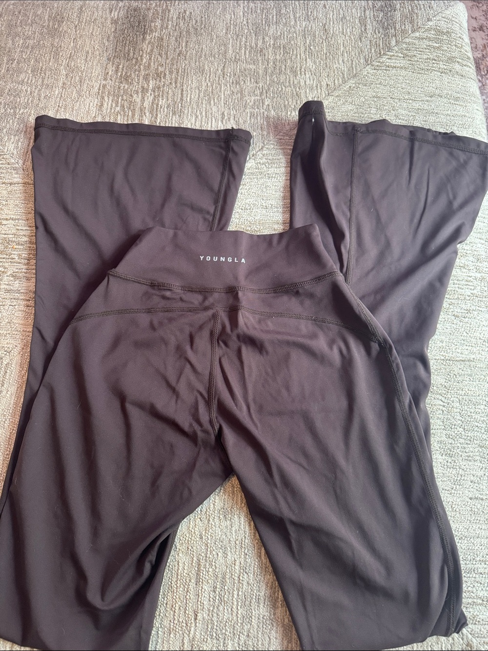 YoungLA Brown Yoga Flare Leggings